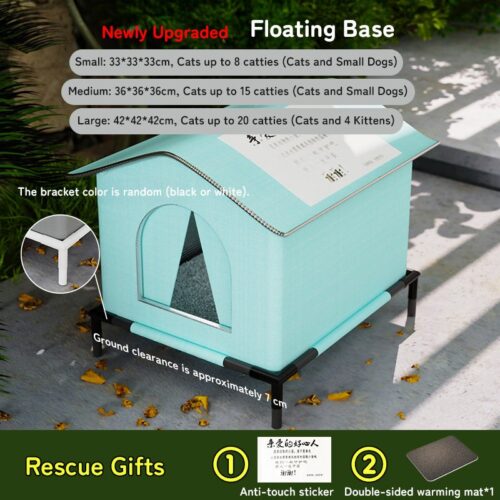 Insulated Weatherproof Outdoor Cat Shelter